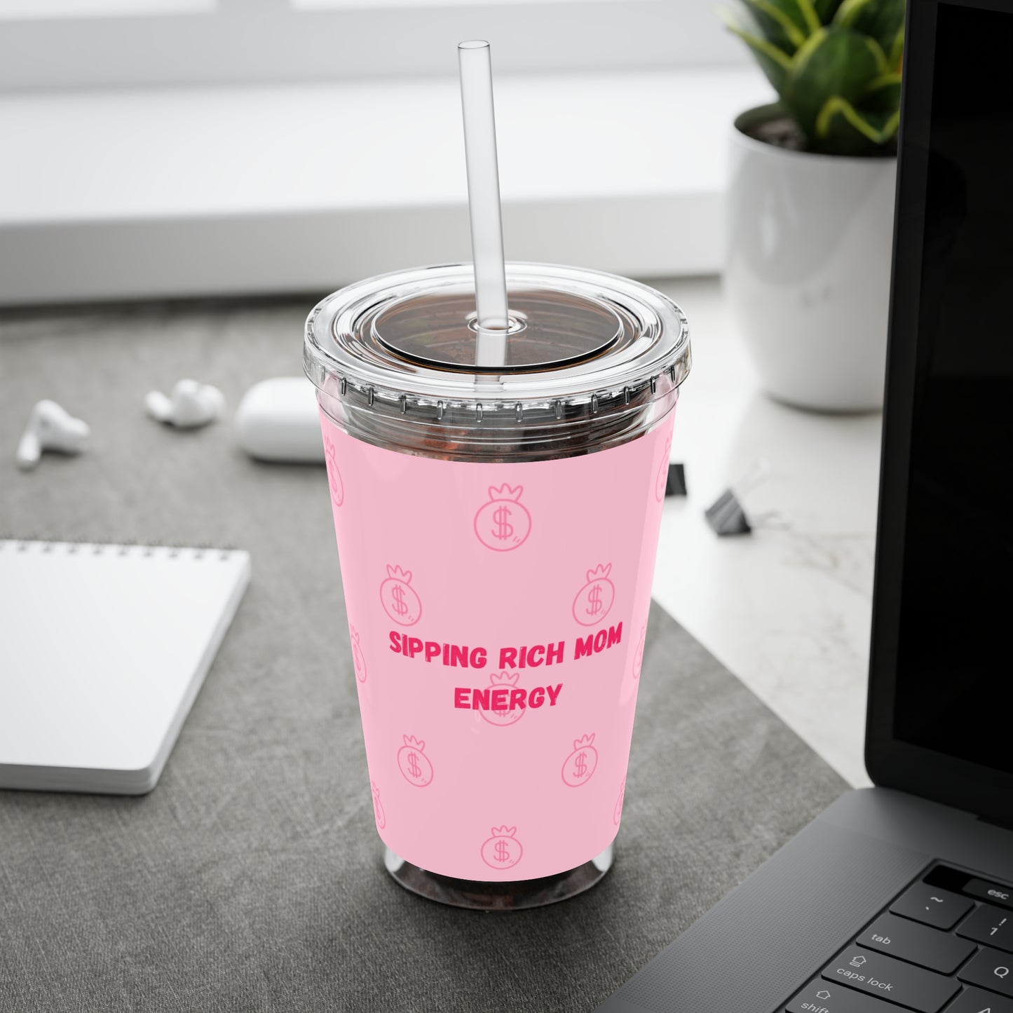“Sipping Rich Mom Energy” Tumbler