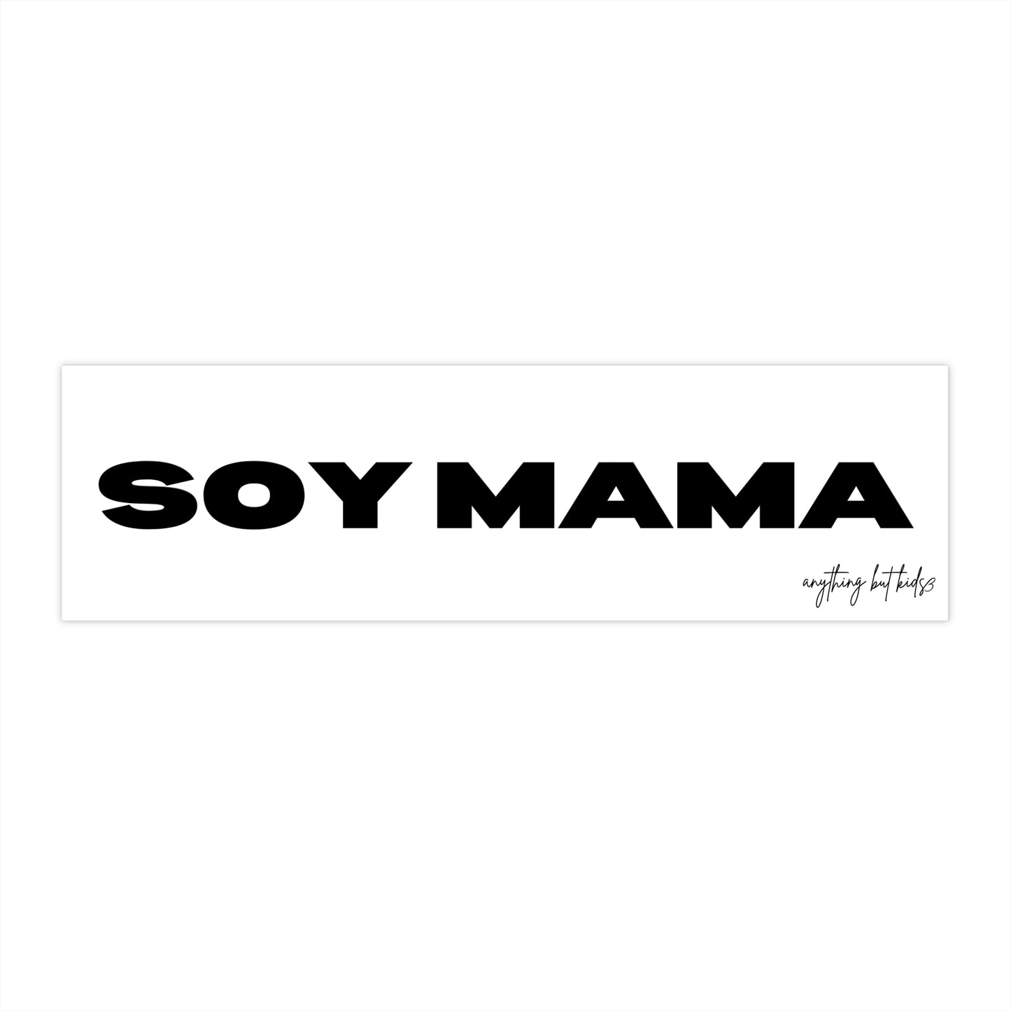 Soy Mama Bumper Sticker — Bold Vinyl Decal for Vegan, Plant-Based Moms