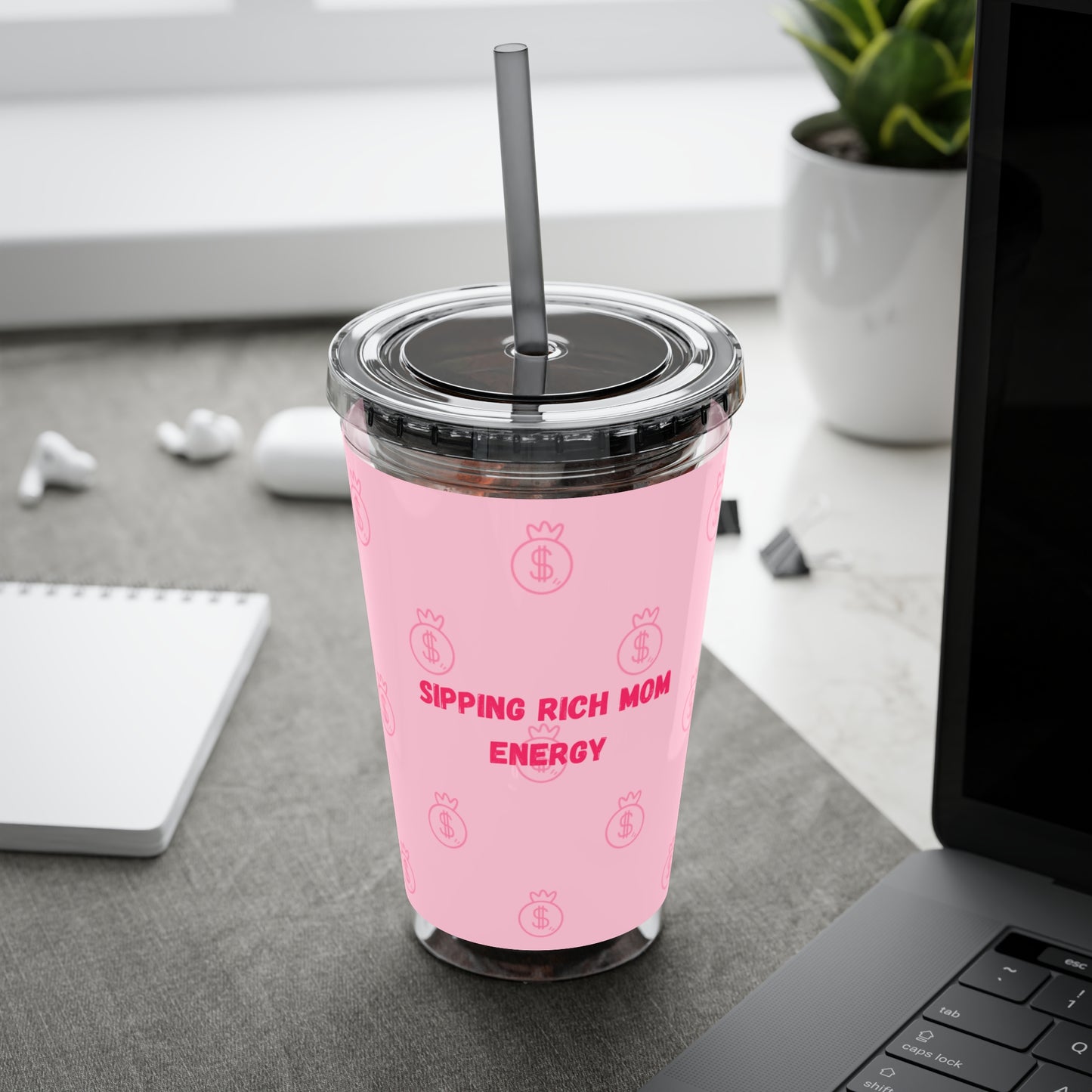 “Sipping Rich Mom Energy” Tumbler