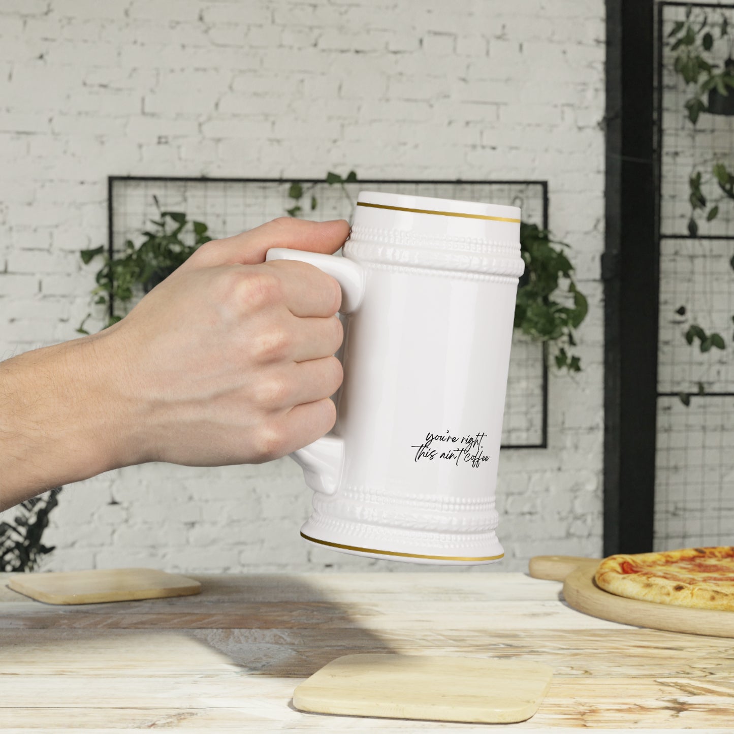 22oz Ceramic Stein