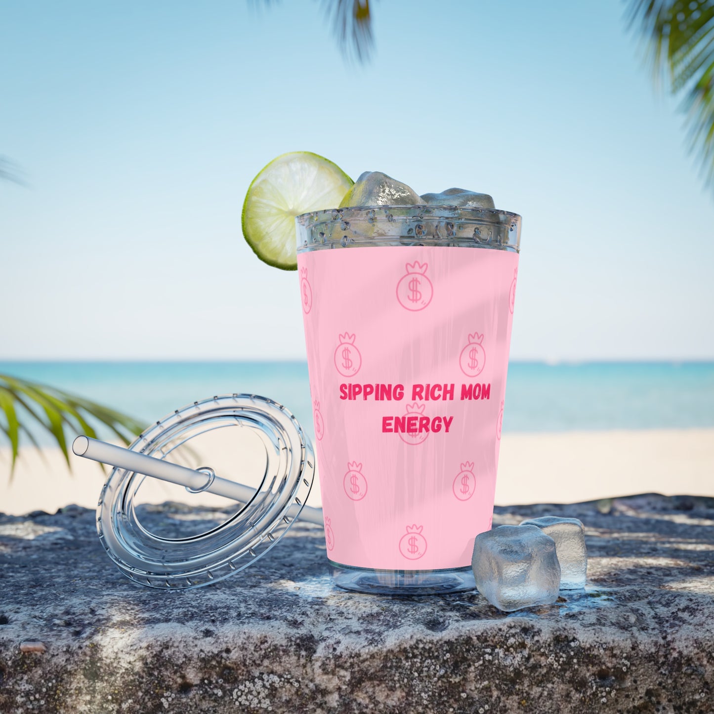“Sipping Rich Mom Energy” Tumbler
