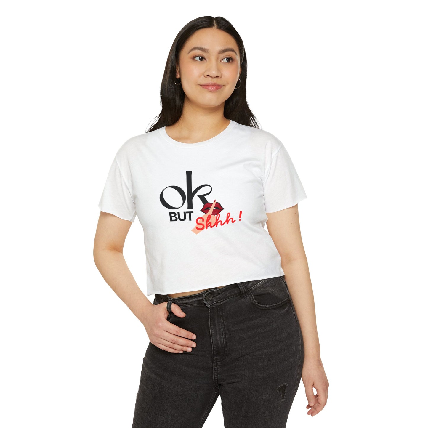 “OK But Shhh!” Crop Top