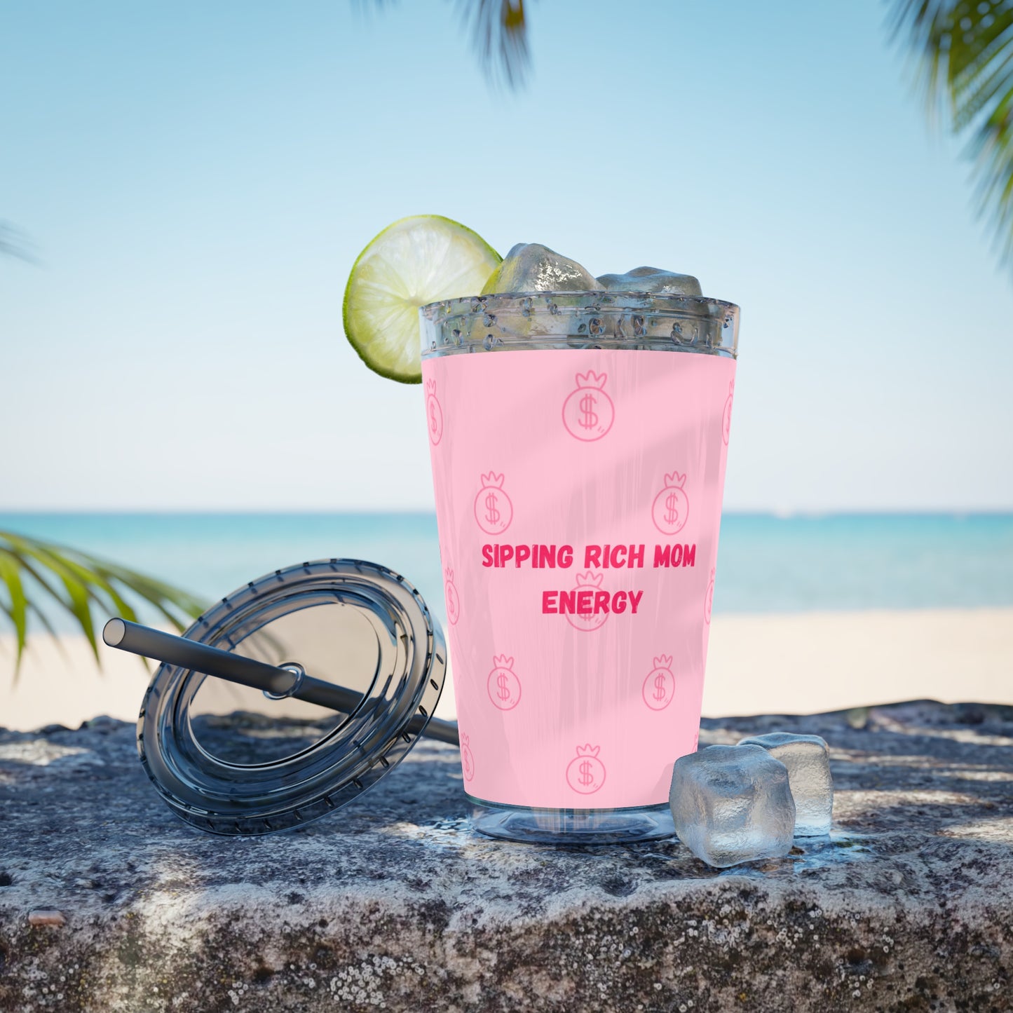 “Sipping Rich Mom Energy” Tumbler